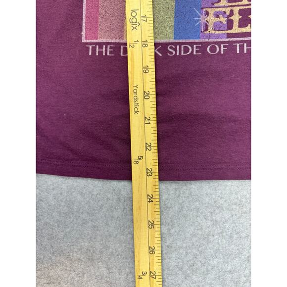 Pink Floyd Dark Side of The Moon Shirt Size M Purple Short Sleeve Tee Rock Band - Picture 3 of 8